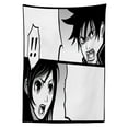 thumbnail image 3 of Ambesonne Anime Tablecloth Rectangular Table Cover, Japanese Cartoon Comic, 60"x90", Black White Grey, 3 of 4