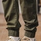 thumbnail image 5 of Pantalones largos para hombre, cintura elástica, transpirables, cómodos, suaves, informales, de playa, de poliéster, 5 of 8