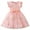 Pink Floral, variant on Toddlers Girls Tutu Dress Ruffle Sleeve Sequins Tulle Dress Party Birthday Princess Dresses 1-5Years