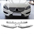 thumbnail image 2 of 3Pcs Chrome Front Bumper Moulding Lip Trim Strip for Benz E Class W212 14-16 A2128852774 A2128852874, 2 of 4