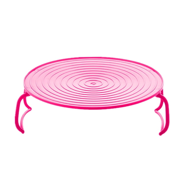 Dvruxg Versatile Microwave Heating Rack Tray, Durable & Efficient, Space-Saving Design, Non-Stick Easy-Clean Surface, Heat Resistant (-20 to 120°C), Green/Blue, 23.5cm Diameter