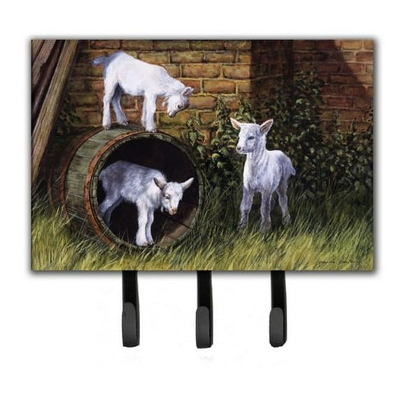 Goats by Daphne Baxter Leash or Key Holder