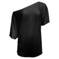 thumbnail image 4 of Shirts For Women Tees Tops Short Sleeve Sheer See Through Off Shoulder Summer Spring 2025 Fall Clothes, 4 of 5