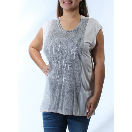 UPC 889177000057 product image for RACHEL ROY Womens Pink Yr Of Love 215 Cap Sleeve Jewel Neck T-Shirt Top  Size: X | upcitemdb.com