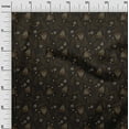 thumbnail image 3 of oneOone Silk Tabby Brown Fabric Floral Sewing Craft Projects Fabric Prints By Yard 42 Inch Wide, 3 of 5