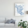 thumbnail image 3 of Trademark Fine Art 'North America in Shades of Blue' Canvas Art by Vision Studio, 3 of 3