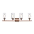thumbnail image 2 of 516-4W-AC-G802 Innovations Lighting Clymer - 4 Light Bath Vanity In Art Deco Style-12 Inches Tall and 36 Inches Wide-Antique Copper Finish-Clear Glass, 2 of 2