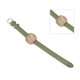 thumbnail image 4 of Reloj de Cuarzo Informal para Mujer con botón, batería, Lente de Vidrio, Reloj de Pulsera de aleación para Uso Diario, cinturón de Cuero Verde, 4 of 10