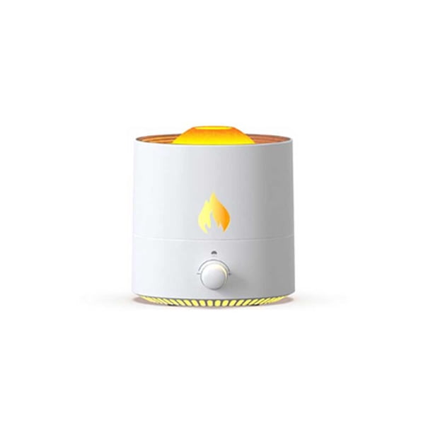Moyic Humidificador de aire llama difusor de Aroma niebla gran capacidad escritorio luz nocturna aromaterapia Sparyer ABS humidificación Oficina Humidificadores Blanco Moyic HA066305-01