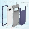 thumbnail image 6 of Mantto for Google Pixel 7 Case, 3 in 1 Heavy Duty Rugged Hybrid Anti Slip Shockproof Hard PC Cover Soft Silicone Bumper Non-Slip Protective Phone Case Cover for Google Pixel 7,Darkblue, 6 of 7