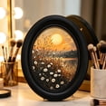 thumbnail image 5 of BBilaBu Oval Picture Frames,Wooden Wall Hanging Picture Frames,for Home Office Wall Decor, 5 of 7