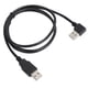 thumbnail image 2 of Cable de datos USB codo a conector macho recto conversión caja de disco duro línea de extensión 1m, 2 of 8