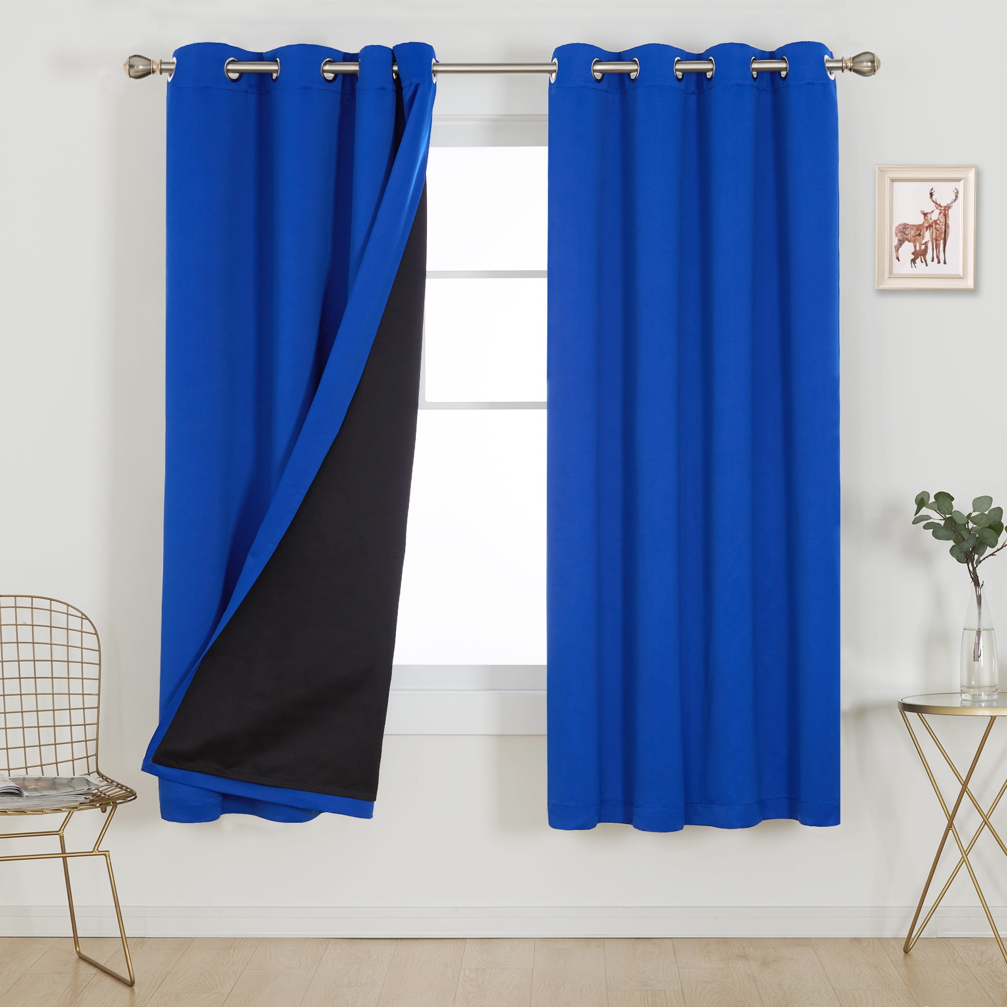 Deconovo Total Blackout Curtains with DoubleLayer, Thermal Insulated