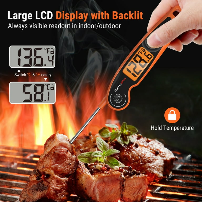 ThermoPro TP20BW Wireless Meat Thermometer with Dual Meat Probe, Digital  Cooking Food Meat Thermometer Wireless for Smoker BBQ Grill Thermometer