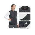 thumbnail image 5 of Little Donkey Andy Lightweight Fleece Lined Golf Hiking Vest for Women Waterproof Softshell Running Casual Sleeveless Jacket Black Stars L, 5 of 7