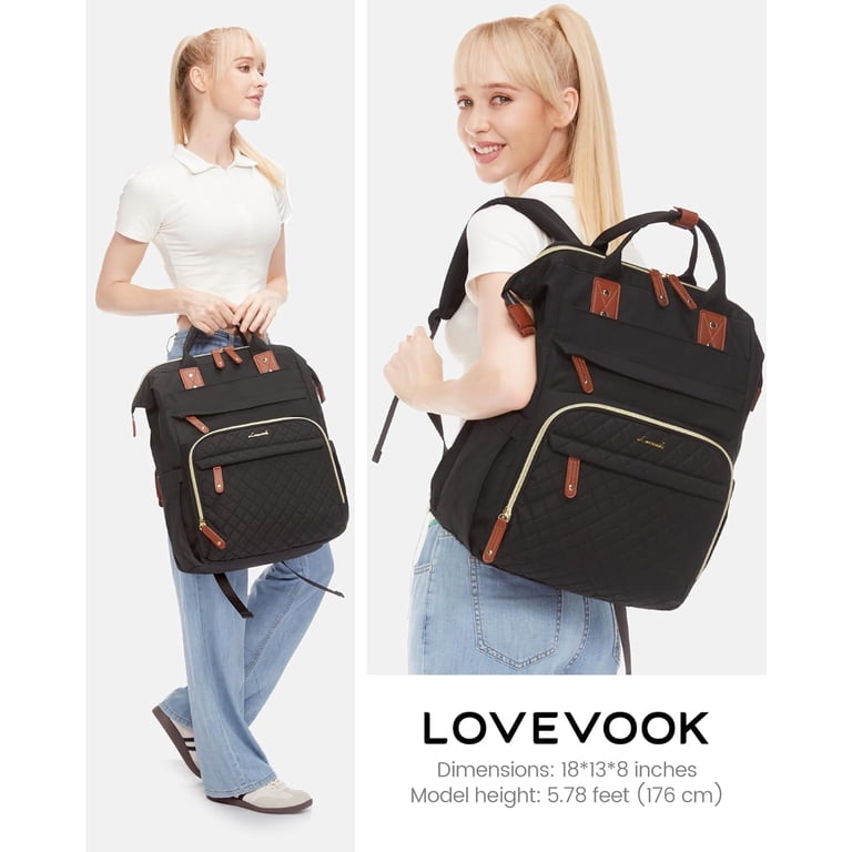 ?15.6\'\' Waterproof Nurse Bag Teacher Work Backpack Purse For women Amazon.com: LOVEVOOK Laptop Backpack for Women Fashion  main image 3