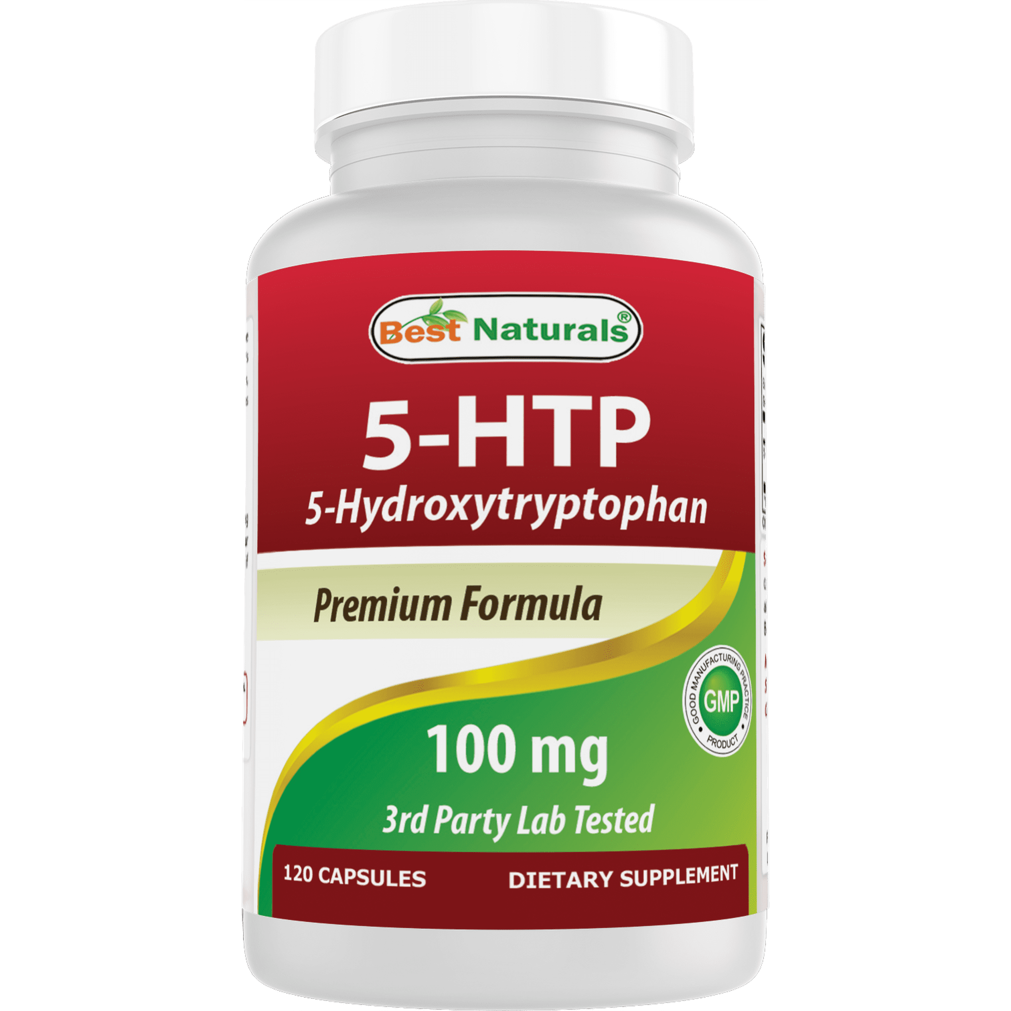 Best Naturals 5-HTP 100 mg Supplement Capsules, 120 Count