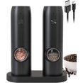 thumbnail image 1 of Salt And Pepper Grinder Set Electric With Base, Rechargeable Spice Grinder Electric Pepper Grinder With Brush, 1 of 5