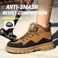 thumbnail image 5 of YOURDIARY Mens Steel Toe Safety Shoes Anti-Puncture Non-Slip Work Shoes Breathable Comfortable Industrial Construction Shoes, 5 of 7