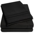 thumbnail image 1 of Juego de sábanas Sweet Home Collection 1500 Supreme, color negro completo, 1 of 6