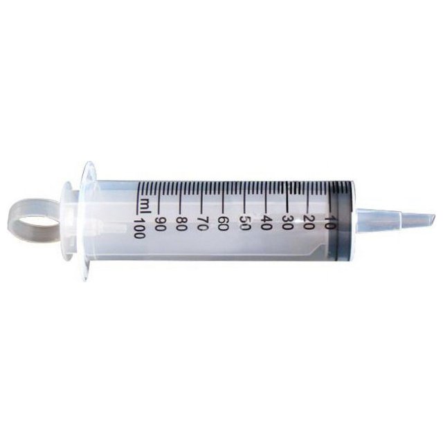 2 Pcs Large Plastic Syringe Pet Feeder Cat Dog Bird Rat Rabbit Plastic Needleless Reusable Injector Measuring Watering Supplies(100 ml)