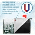thumbnail image 4 of Winter Magnetic Mailbox Cover Large Snowy Forest Mailbox Wrap Pine Tree Snowflake Nature Landscape Mail Post Letter Box Cover for Christmas Holiday Garden Yard Decor Oversized 25.5" x21", 4 of 6
