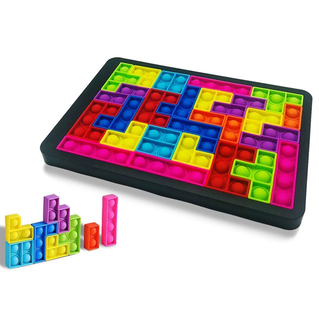 Vogacara 27 unids/set tablero juguete burbuja juguete silicona empuje educativo niños estrés relevista Juguetes Vogacara FN000621-00B