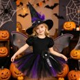 thumbnail image 6 of Halloween Dresses For Girls Girls Halloween Tulle Tutu Set With Hat And Wings For Party Stage Shows Carnival Wear 2 To 8Y, 6 of 6