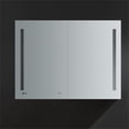 thumbnail image 5 of Pemberly Row 48x36" LED Lighting Aluminum Bathroom Medicine Cabinet in Mirrored, 5 of 14