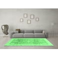 thumbnail image 3 of Ahgly Company Indoor Square Oriental Emerald Green Modern Area Rugs, 4' Square, 3 of 4