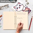 thumbnail image 4 of FORMRS 1-Subject Spiral Notebook 8" x 5" College Ruled 60 Refillable Sheet, White Cute Cat, 4 of 7