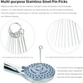 thumbnail image 3 of ACDANC Shower Head Cleaner Brushes,Shower Head Cleaner Pins Calcium Build Up Clog Clean Needle Picks Shower Cleaning Brush for Small Holes Gaps Grooves Spray Nozzles etc, 3 of 4