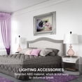 thumbnail image 4 of WRITWAA 10 Pcs Embout d'Abat-jour Noir Décoratif Rond Support d'Abat-jour en Fer, 4 of 8