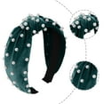 thumbnail image 6 of Weikingp Hair Accessories for Women Knotted Nail Pearl Headband Retro Middle Knot Velvet Headband Hair Accessory Hair Accessories for Girls Hair Bows for Women Headbands for Women (Clearance), 6 of 6
