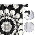 thumbnail image 4 of Blackout Kids Curtains,Black White Tie Dye Mandala Pattern Childrens Insulated Curtains Set Of 2,Bedroom Essentials,Toddler Room Decor 42"x54", 4 of 5