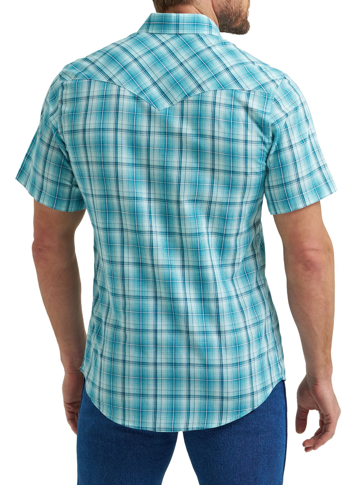 Wrangler® Men's and Big Men's Regular Fit Short Sleeve Western Shirt, Sizes S-5XL