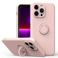 thumbnail image 1 of Funda de color sencillo para iPhone 11 Pro Max con soporte de anillo, placa metálica para carga magnética, diseño antigolpes y soporte giratorio de 360 grados., 1 of 5