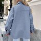 thumbnail image 4 of Chaquetas y abrigos casuales de manga larga sin capucha para mujer, chaqueta de forro polar de manga larga para otoño e invierno, sudaderas casuales, abrigo de mujer con forro grueso, 4 of 8