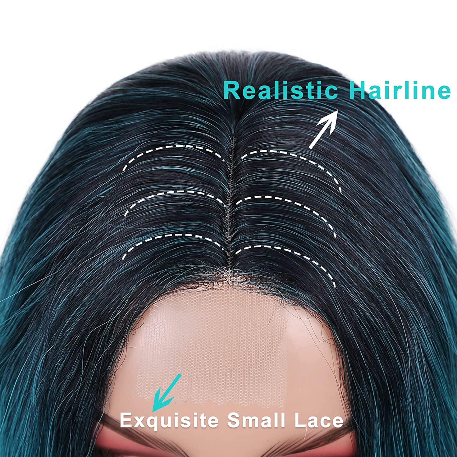 Ombre  Wig Long Curly Wavy Wig Heat Resistant Synthetic Wig Dark Roots Puple Wigs for Women Daily Party Cosplay