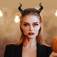 thumbnail image 4 of Diadema de cuernos de demonio para cosplay: diadema de cuernos de diablo para Halloween, carnaval, disfraces, eventos temáticos, fotografía rave., 4 of 8