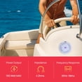thumbnail image 4 of Pyle Marine Speakers - 4 Inch 2 Way Waterproof and Weather Resistant Outdoor Audio Stereo Sound System with LED Lights, 100 Watt Power and Low Profile, 4 of 7