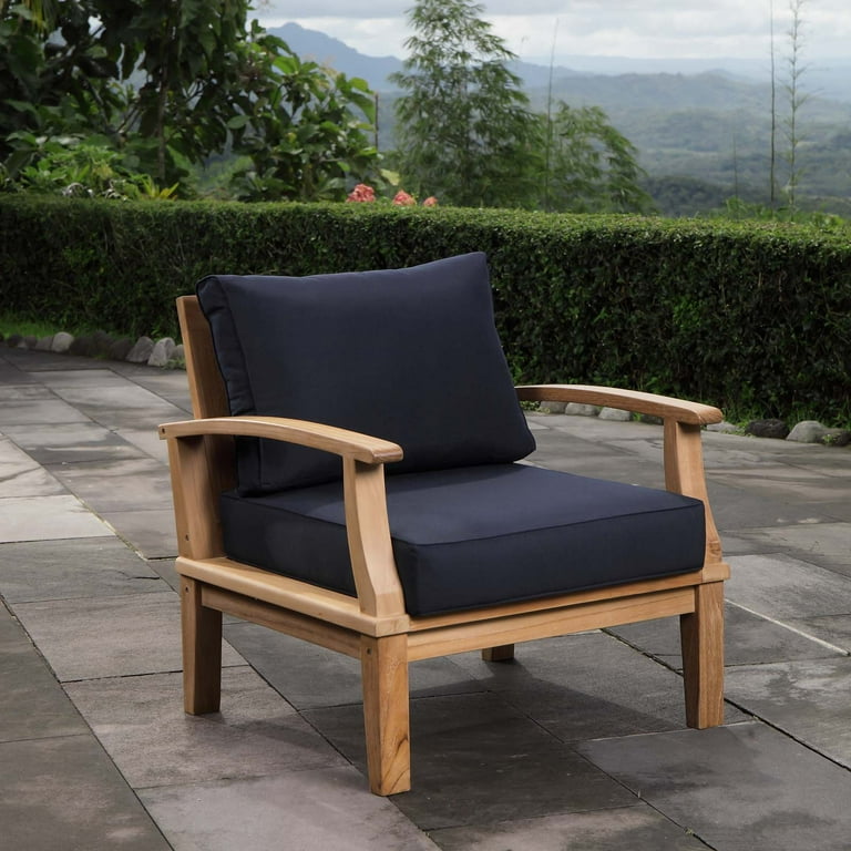 Marina outdoor patio teak armchair discount