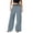 C-Light Blue592, variant on Polka Dot Jeans Womens Loose Fit Mid Rise Denim Trousers Wide Leg With Pockets Comfortable Trousers