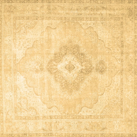 Ahgly Company Indoor Square Persian Brown Traditional Area Rugs, 7' Square