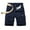 Dark Blue, variant on gakvov Cargo Shorts For Men Cotton Loose Fit Zipper Button Multi-Pocket Cropped Pants Outdoor Camouflage Cargo Shorts