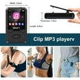 thumbnail image 3 of 32GB MP3 Player with Bluetooth 5.0, Mini Clip Portable Wearable MP3 Player with FM Radio Recording, Children's Music mp3 Player, Mp3 Mp4 Player with Pedometer, Music Player Support up to 128GB(Black), 3 of 7