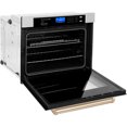 thumbnail image 4 of ZLINE AWSSZ30G 30" Electric Wall Oven in Stainless Steel with Gold Accents, 4 of 4