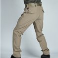 thumbnail image 5 of Momasggi Cargo Pants for Men Stretch Tactical Jogger Pants Outdoor Camping Walking Waterproof Pants Workout Athletic Pants with Pockers Khaki M, 5 of 9