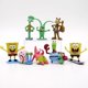 thumbnail image 5 of Un conjunto de figuras de Bob Esponja de 2 a 7 cm, muñecos de anime kawaii, decoración para hornear pasteles, adornos de Patricio y estrellas, regalos de cumpleaños para niños, 5 of 5