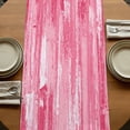 thumbnail image 5 of Table Runners 70 Inches Long Dress Scarves, Pink Abstract Farmhouse Coffee/Dining/Kitchen Table Decor, Holiday Table Runner, Vintage Geometric Gradient Oil Painting Modern 13x70 Inch, 5 of 9